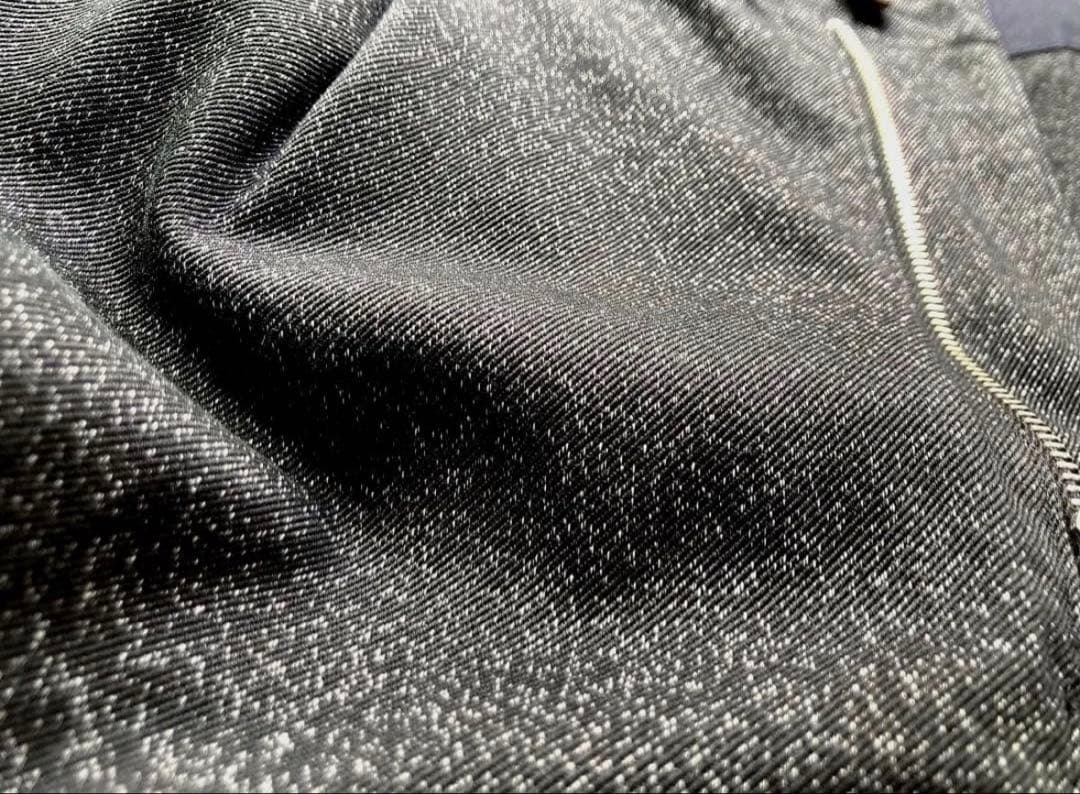 AURALEE ブラック シャンブレー フィンクス　パンツ