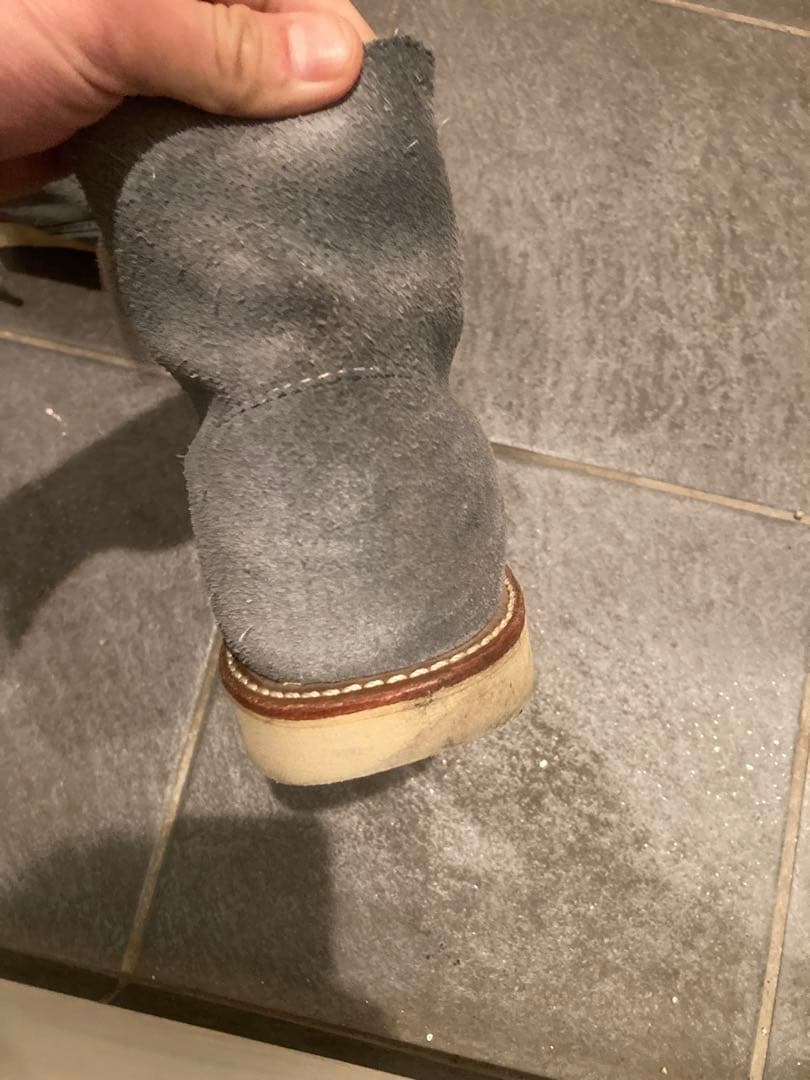 レッドウィング　8144 グレー スエード ワークブーツ　27cm