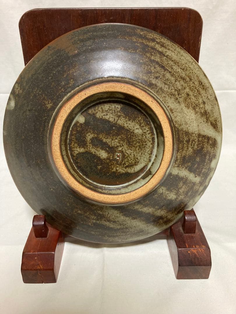 島岡達三　人間国宝　象嵌皿　益子焼　民藝　濱田庄司の弟子