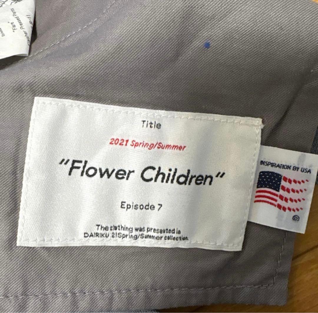 パンツ dairiku 21ss Flare Flasher Pressed Pants