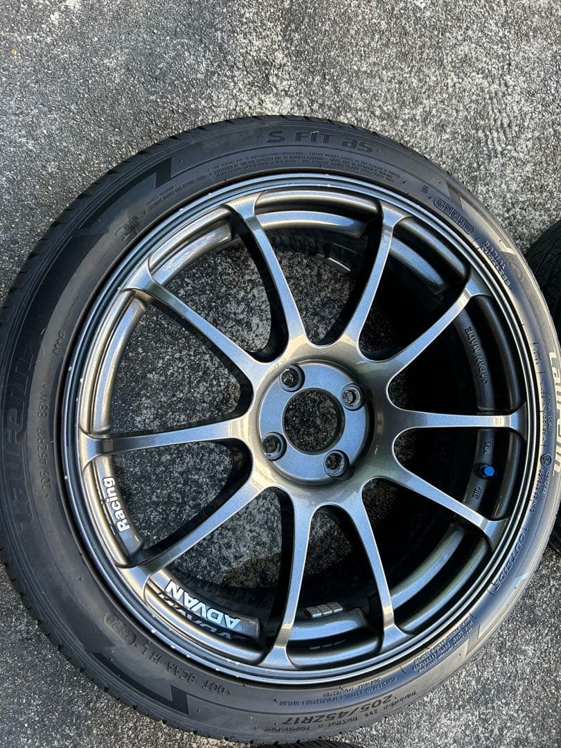 ADVAN 17インチ ホイールセット タイヤ付き　ND ロードスター