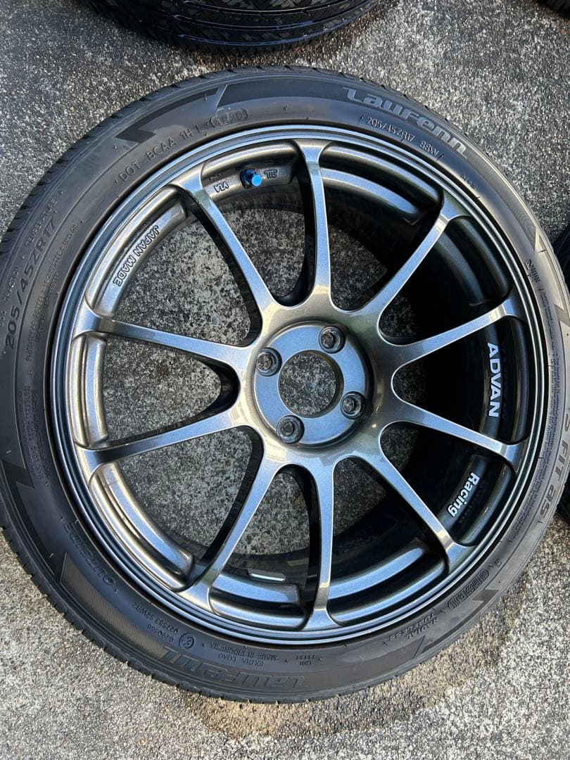 ADVAN 17インチ ホイールセット タイヤ付き　ND ロードスター