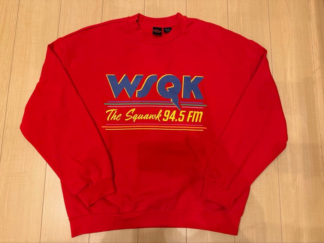 M*5様 ストレンジャーシングス 未知の世界/ WSQK スウェット レッド X