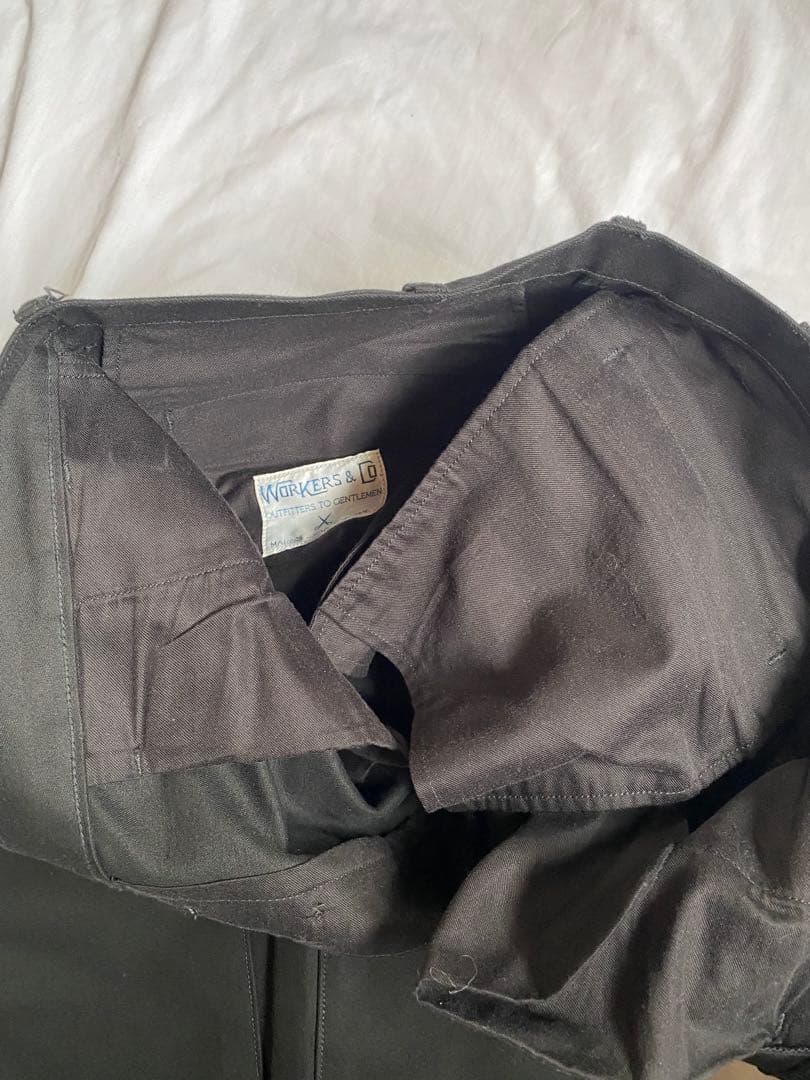 【美品】Workers officer trousers ワーカーズ ブラック