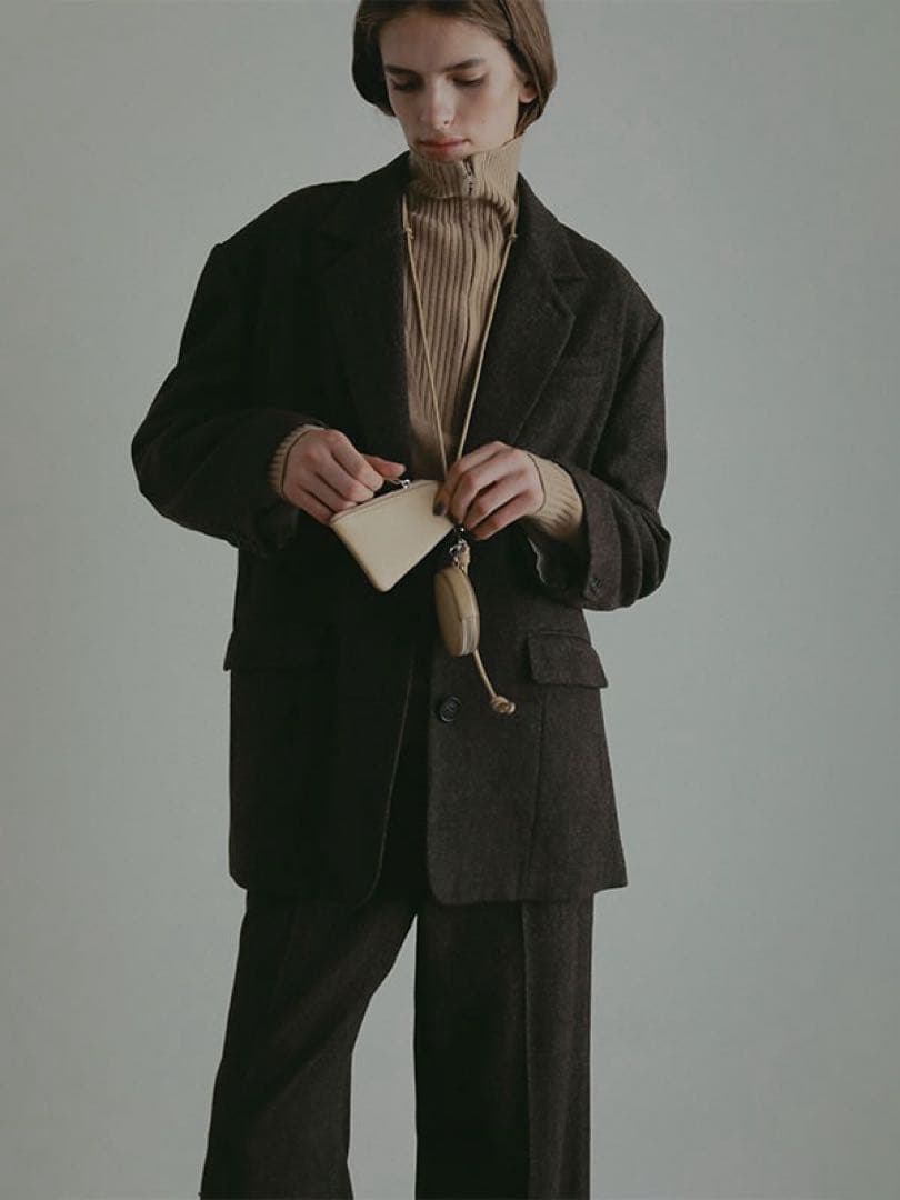 etretokyo チェックツィードテーラージャケット