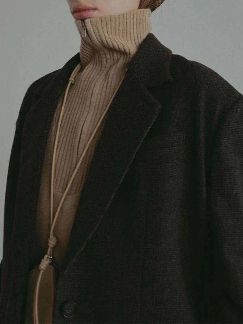 etretokyo チェックツィードテーラージャケット