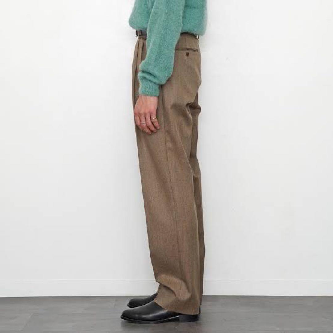 パンツ auralee bluefaced wool slacks 23aw