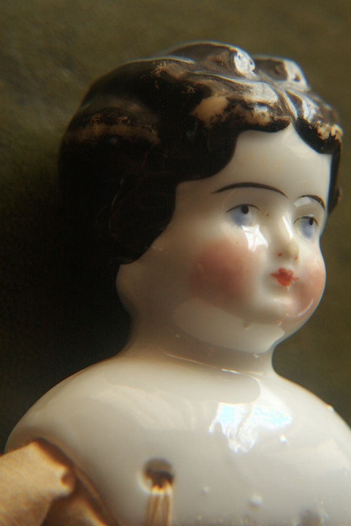 アンティーク チャイナヘッドドール ドイツ製