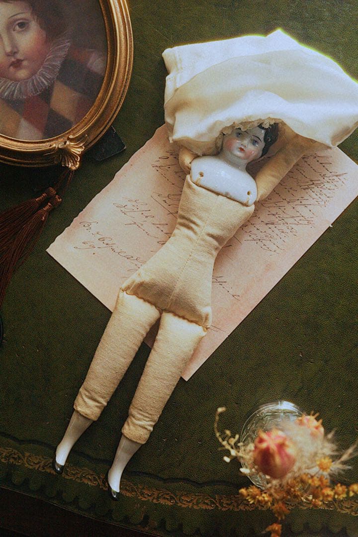 アンティーク チャイナヘッドドール ドイツ製