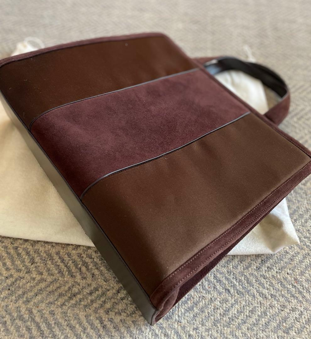 【美品】Giorgio Armani ダークブラウン ハンドバッグ