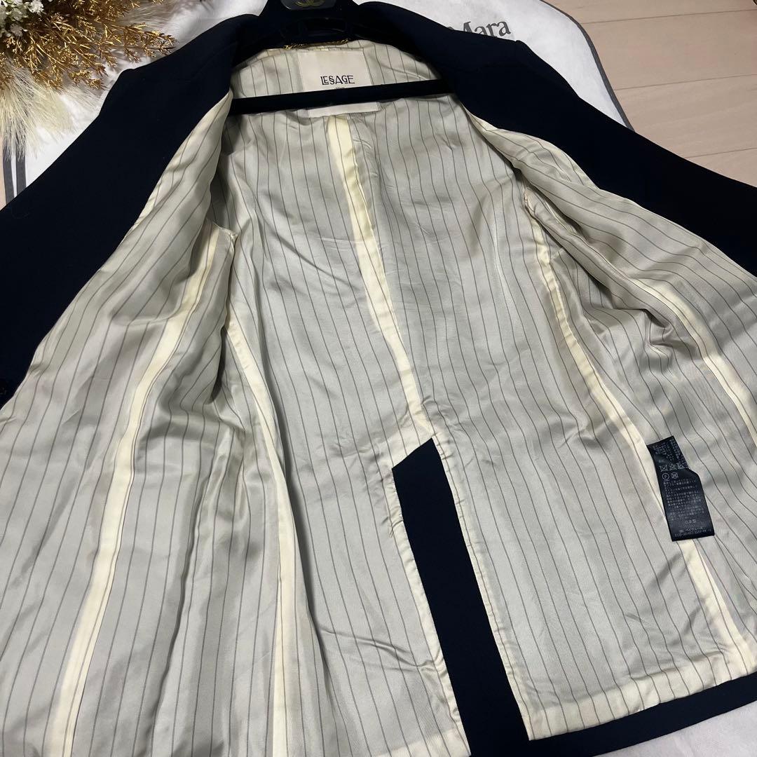 2023FW♡ジャーナルスタンダードレサージュ　ノーカラー金釦ジャケット　日本製