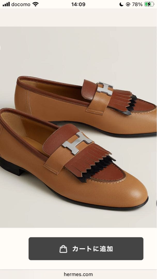 HERMES☆人気定番☆ロワイヤル モカシン☆ レアなマルチカラー☆新品お値下げ