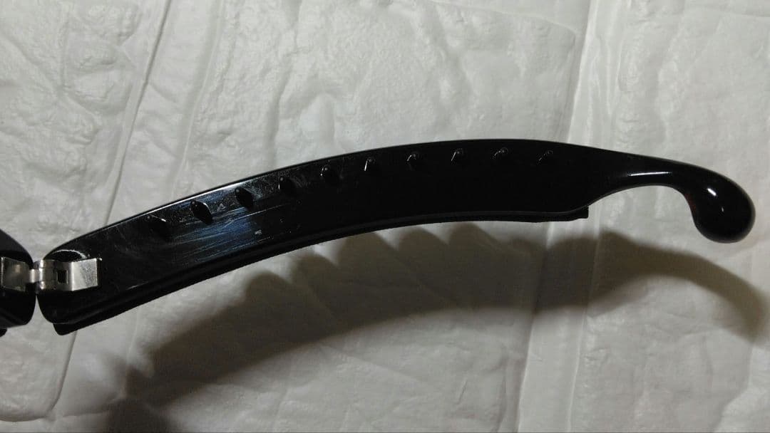 ポライトノーマルパール バナナクリップ　ブラック　コンプレックスビズ　パール