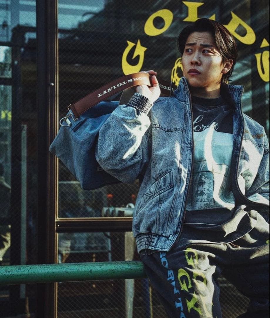 超希少！LYFT × GOLD'S GYM オーバーサイズデニムジャケット