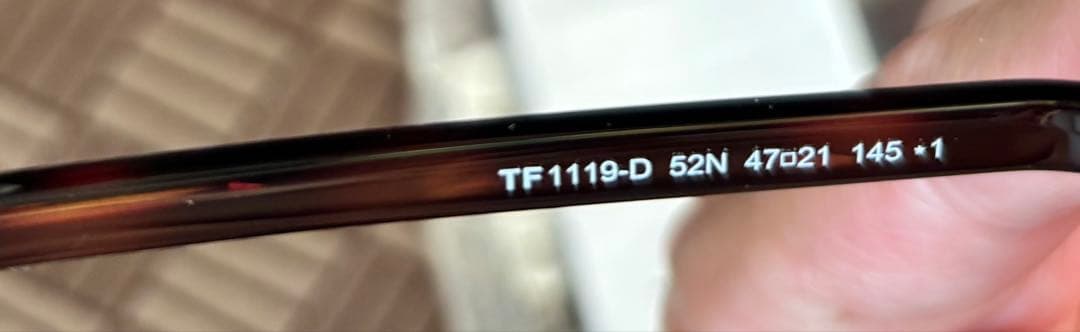 新品 TOM FORD トムフォード TF1119-D 52Nサングラス ハバナ