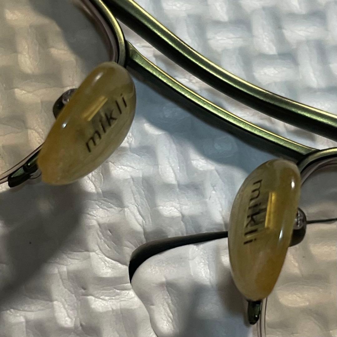 美品 00s archive アランミクリ チタン サングラス バネ蝶番 Y2K