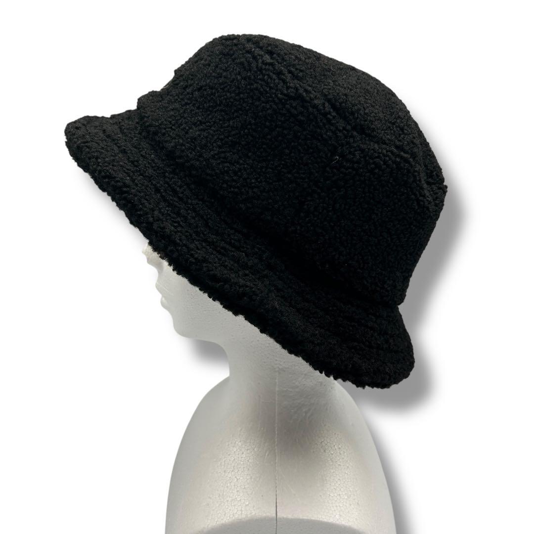 ☆早い者勝ち☆【Vivienne】メンズ ボア バケットハット 黒 帽子 刺繍