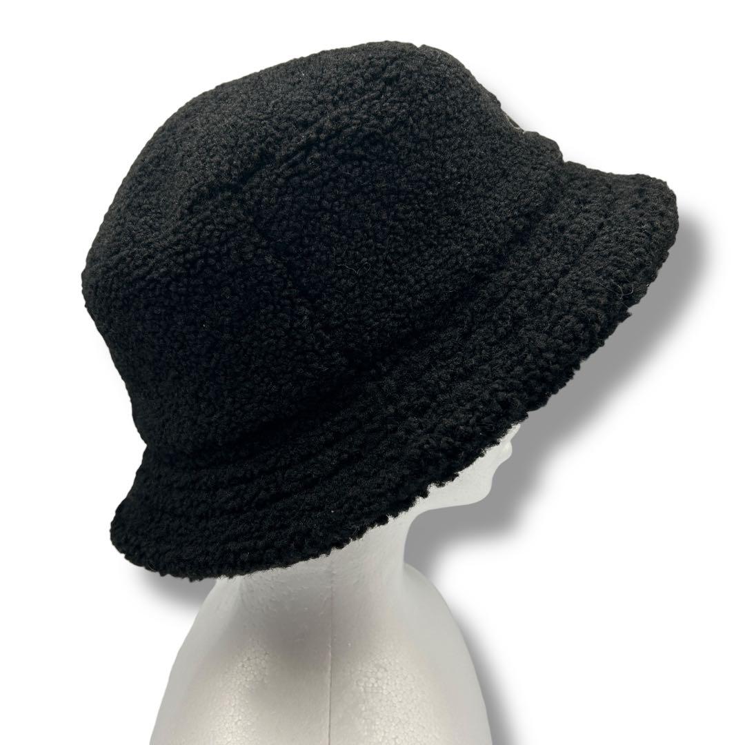 ☆早い者勝ち☆【Vivienne】メンズ ボア バケットハット 黒 帽子 刺繍