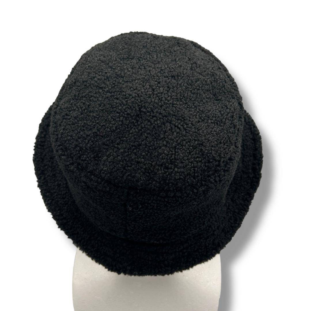 ☆早い者勝ち☆【Vivienne】メンズ ボア バケットハット 黒 帽子 刺繍