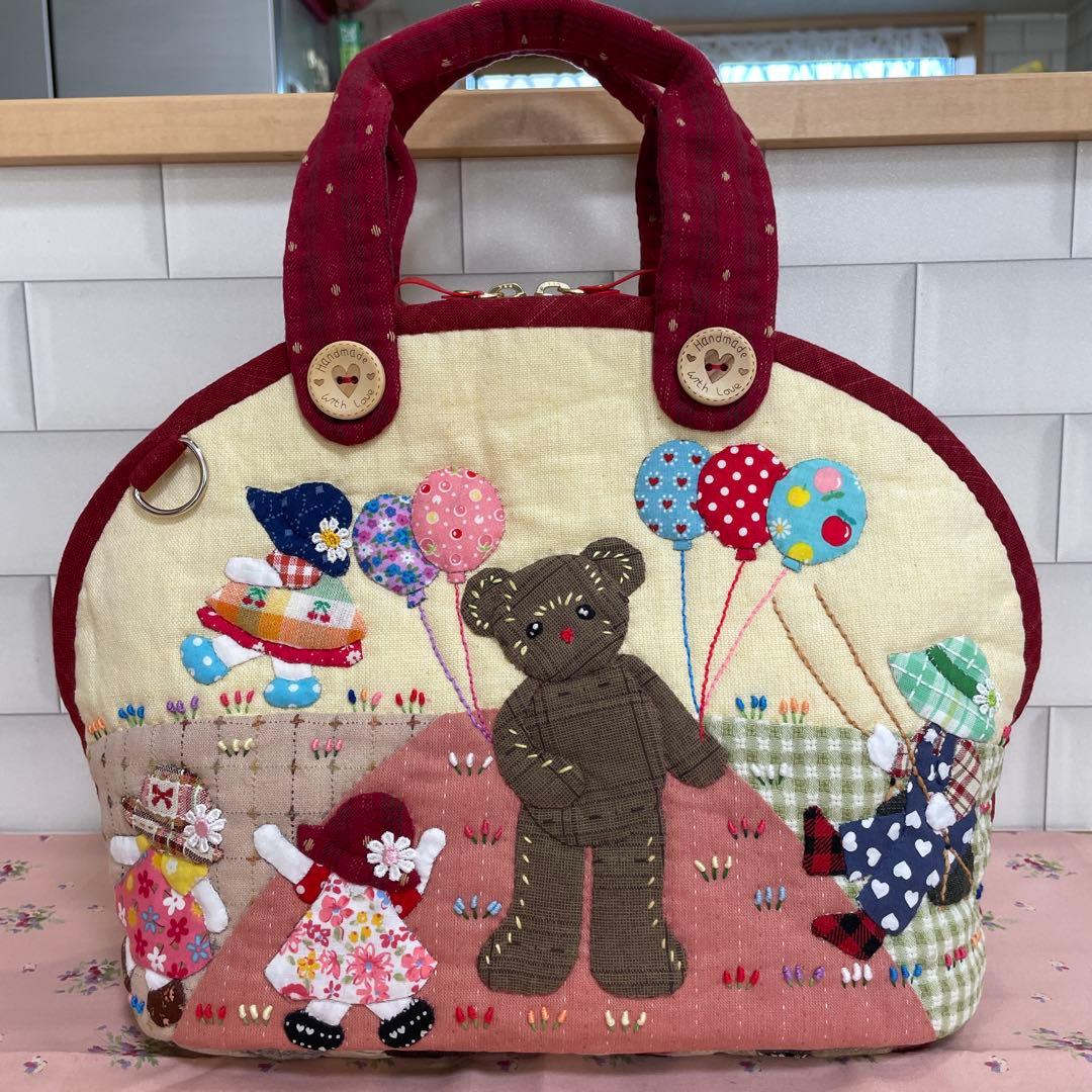 XXXXX様　スーちゃん貝殻トートバッグ　遊園地　パッチワーク　先染め