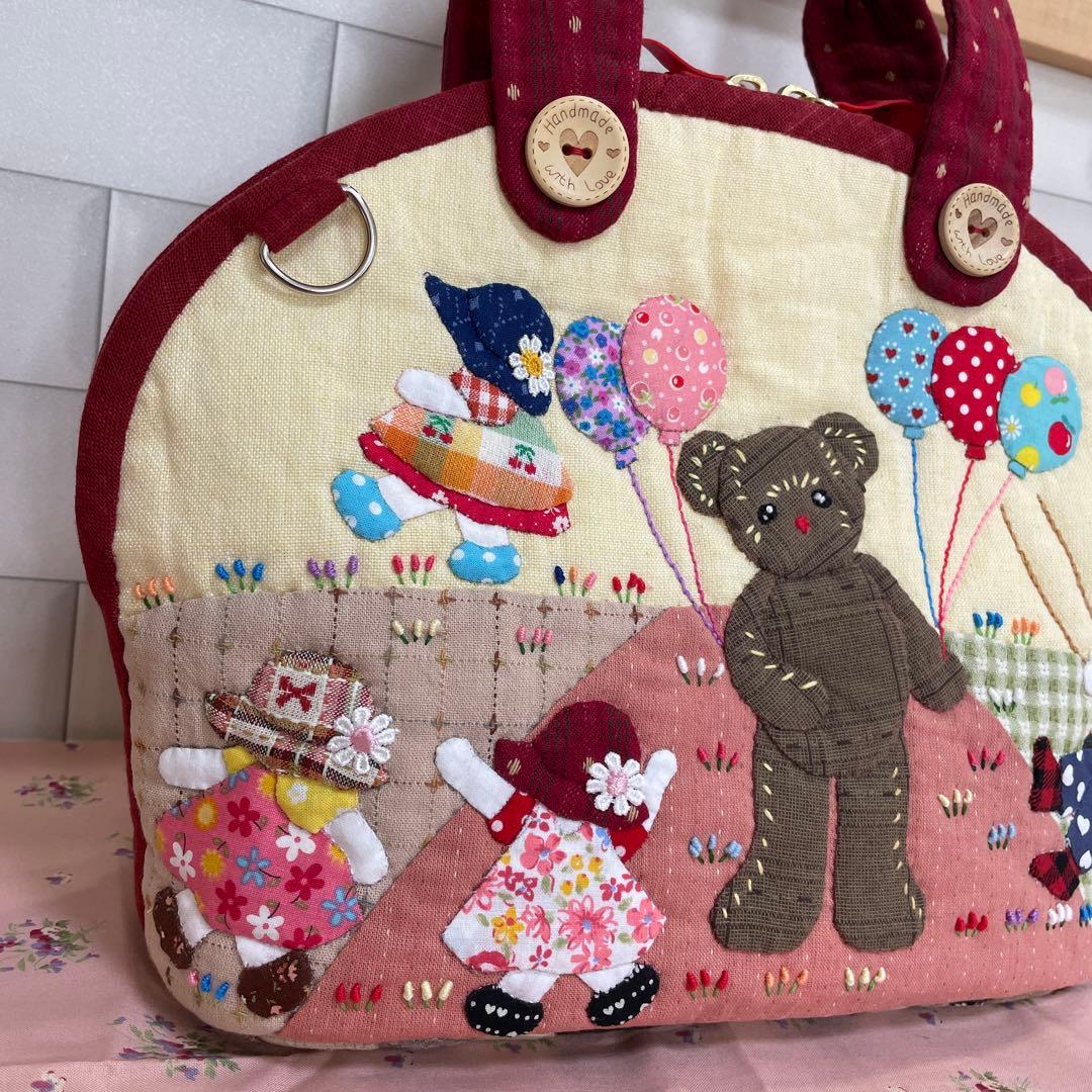 XXXXX様　スーちゃん貝殻トートバッグ　遊園地　パッチワーク　先染め