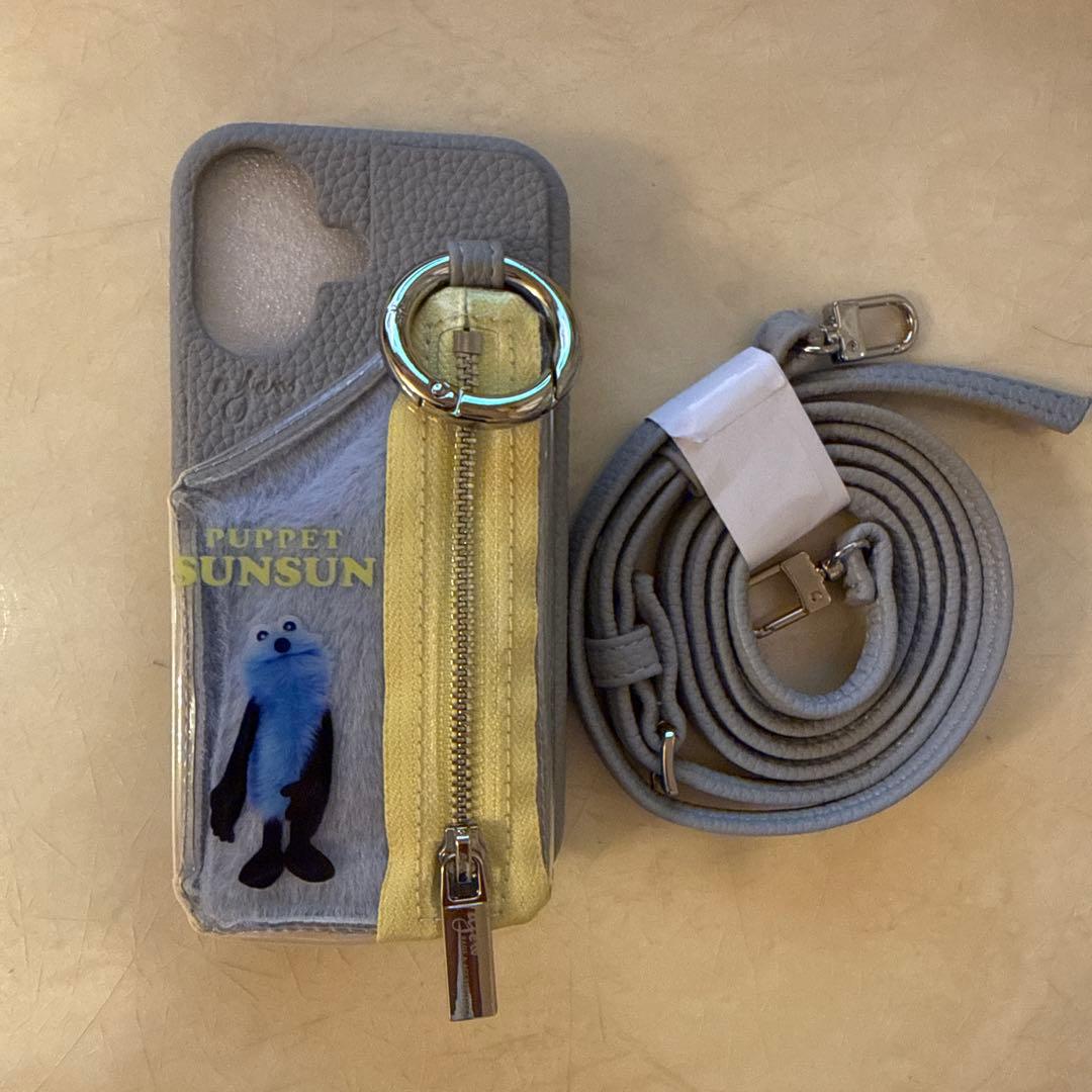 Puppet Sunsun iPhone16ケース グレー