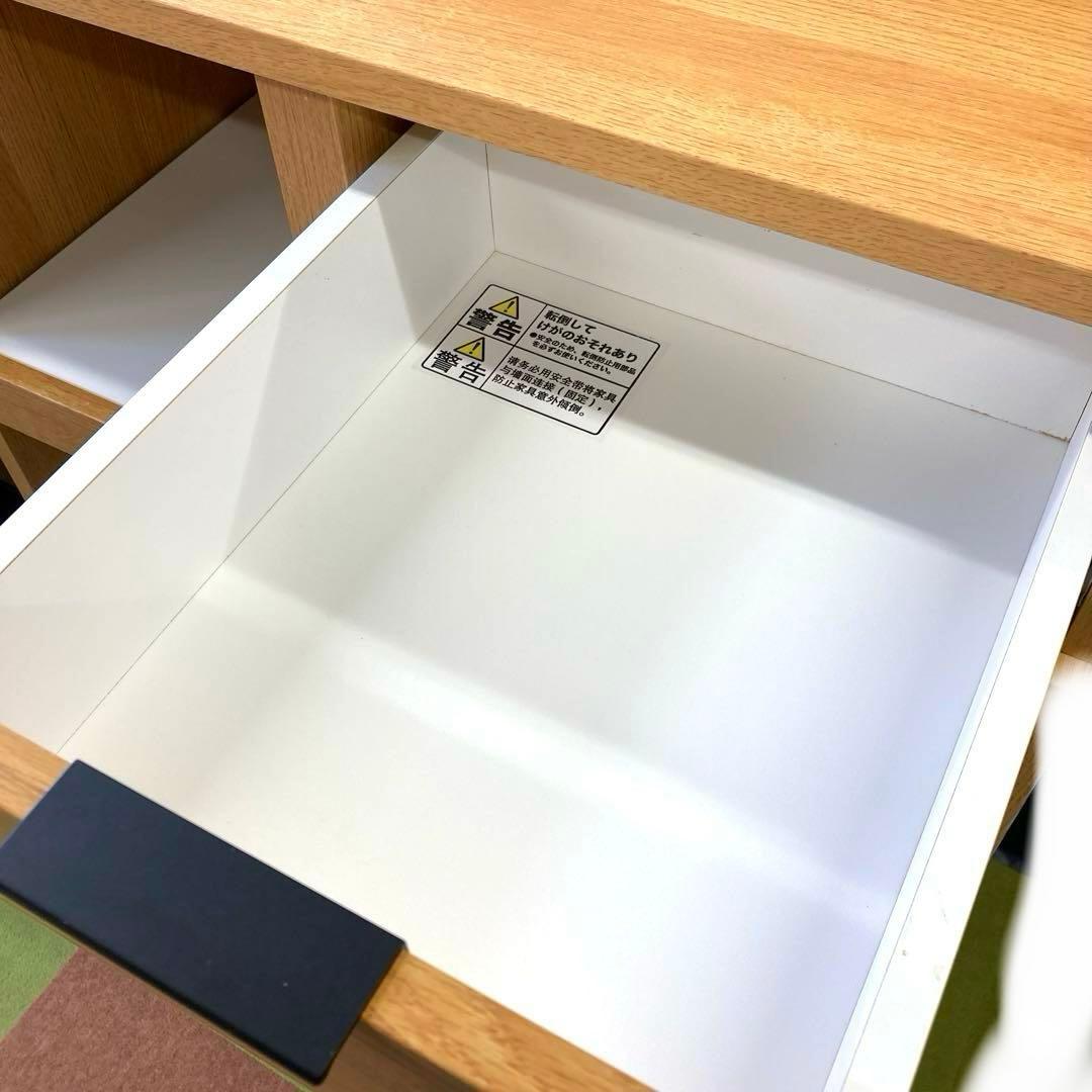 ニトリ エトナ80MRB LBR キッチンカウンター 食器棚 80cm幅