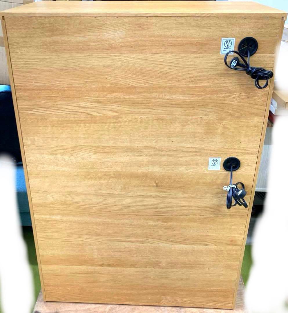 ニトリ エトナ80MRB LBR キッチンカウンター 食器棚 80cm幅