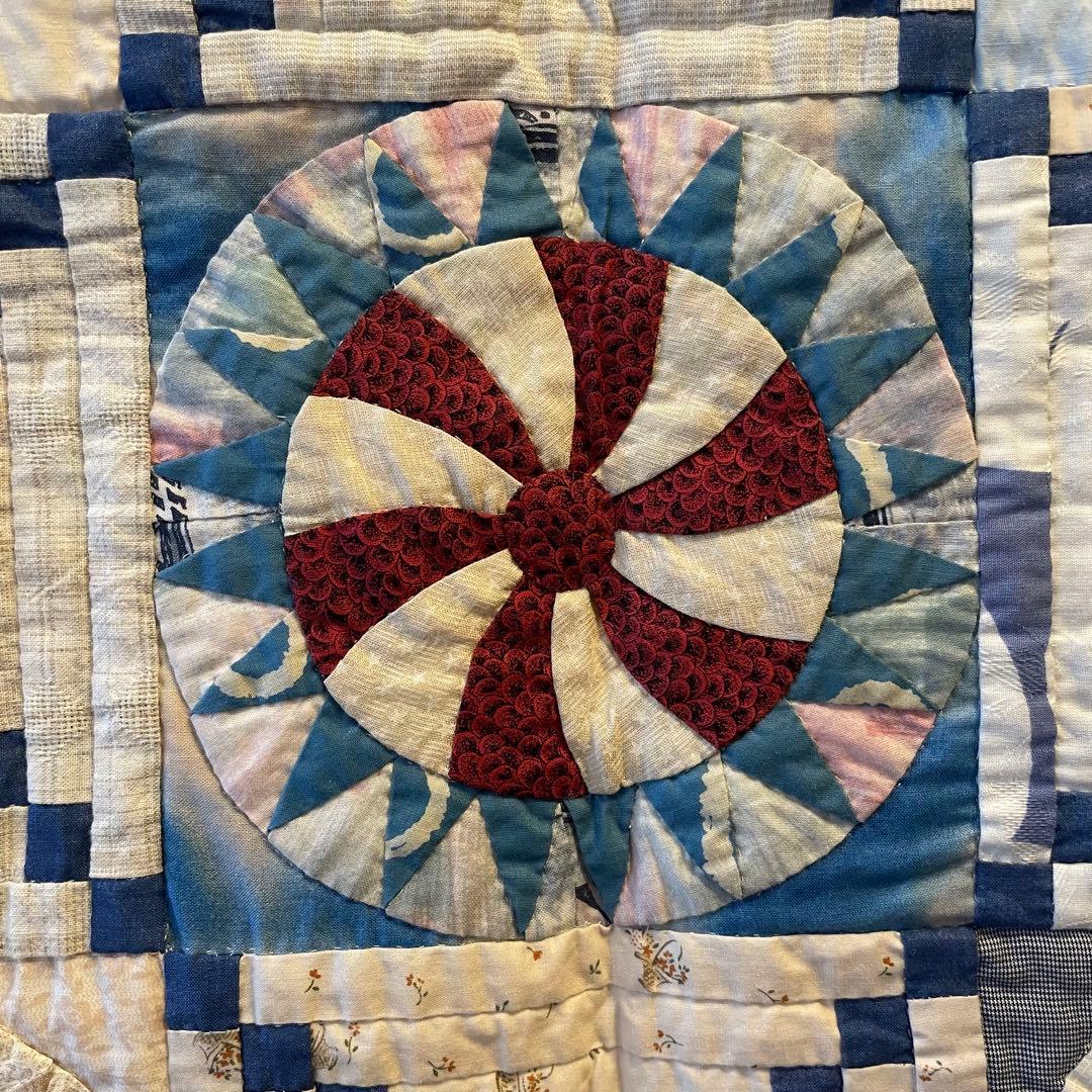 大きめ　パッチワークタペストリー　 インテリア　約130cm x 150cm