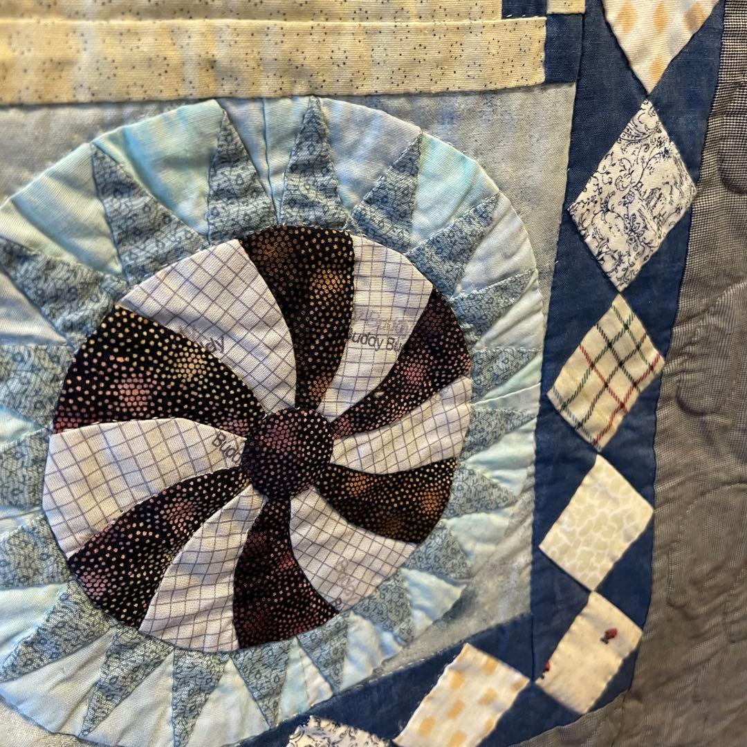 大きめ　パッチワークタペストリー　 インテリア　約130cm x 150cm