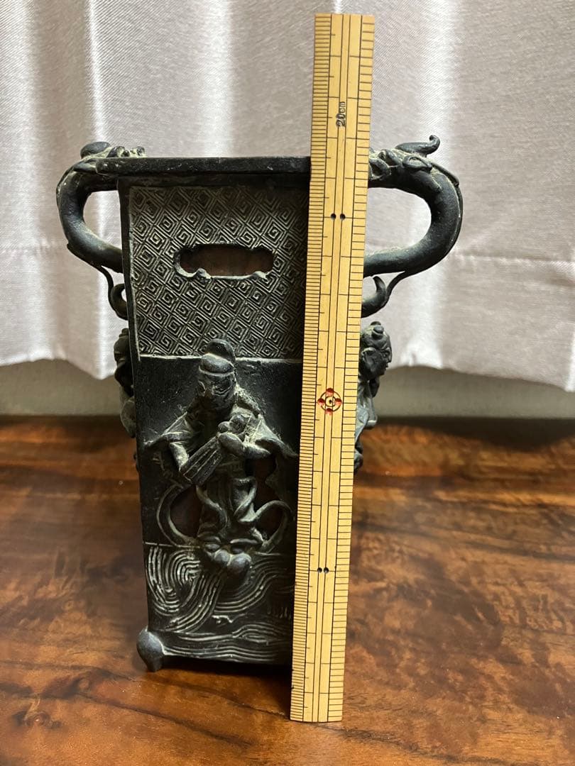 【蔵出し品】大正、戦前アンティーク　花瓶　花入　希少品