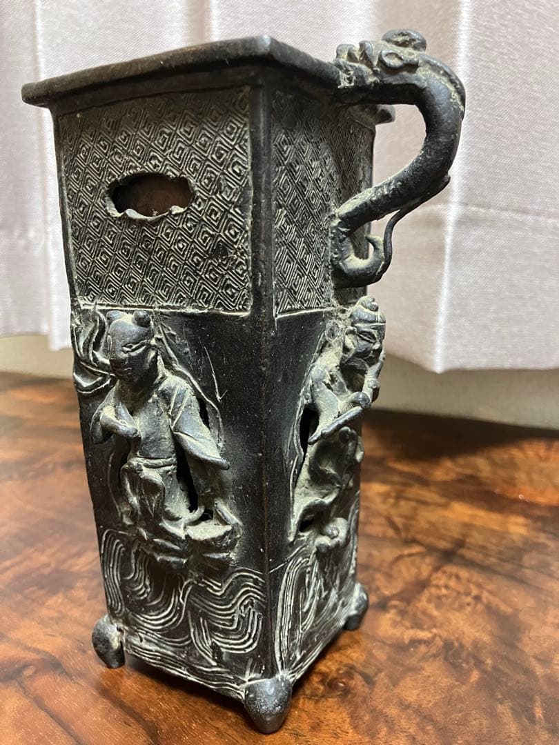 【蔵出し品】大正、戦前アンティーク　花瓶　花入　希少品