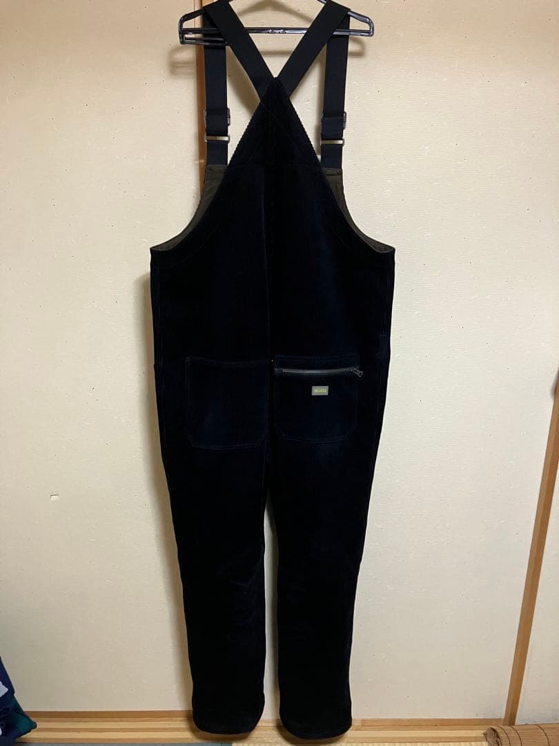 BLUCOコーデュロイオーバーオール Lブラック