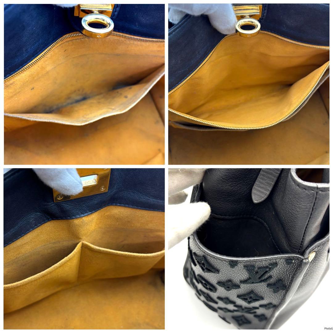 ルイヴィトン オンマイサイド MM モノグラム タフタージュ ブラック バッグ