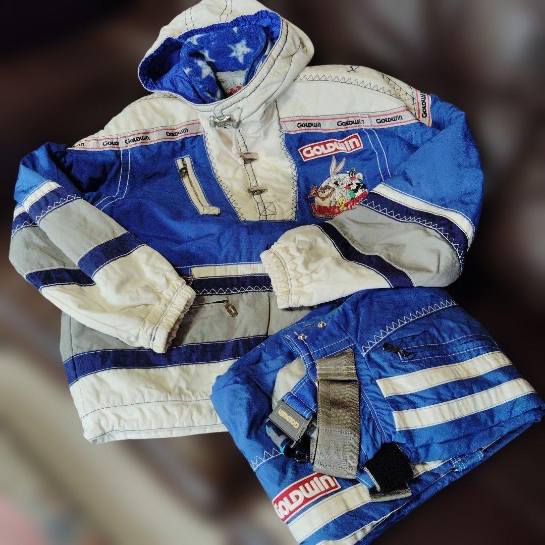 極上綺麗古着ダメージなしGOLDWINスキーウェアセットLOONEY TUNES