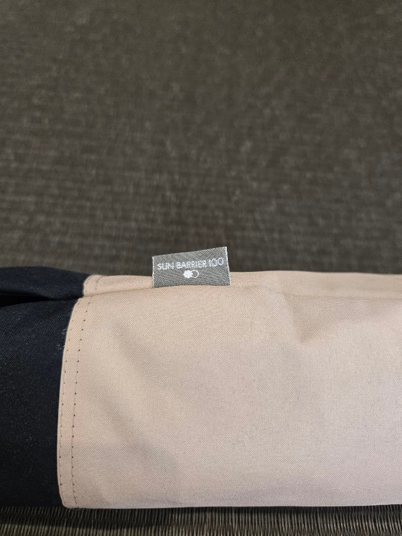 SUN BARRIER 100 折りたたみ日傘 ピンク/ブラック