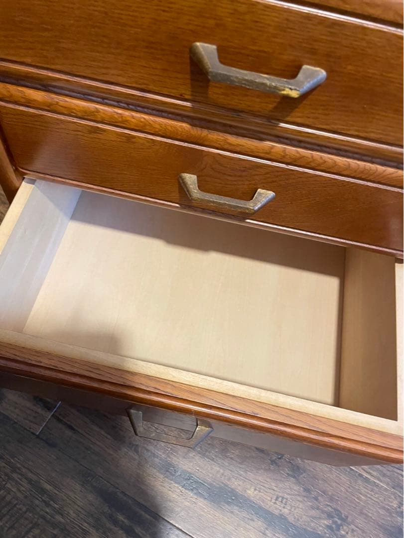 KARIMOKU カリモク　アンティーク　チェスト　5段　サイドキャビネット