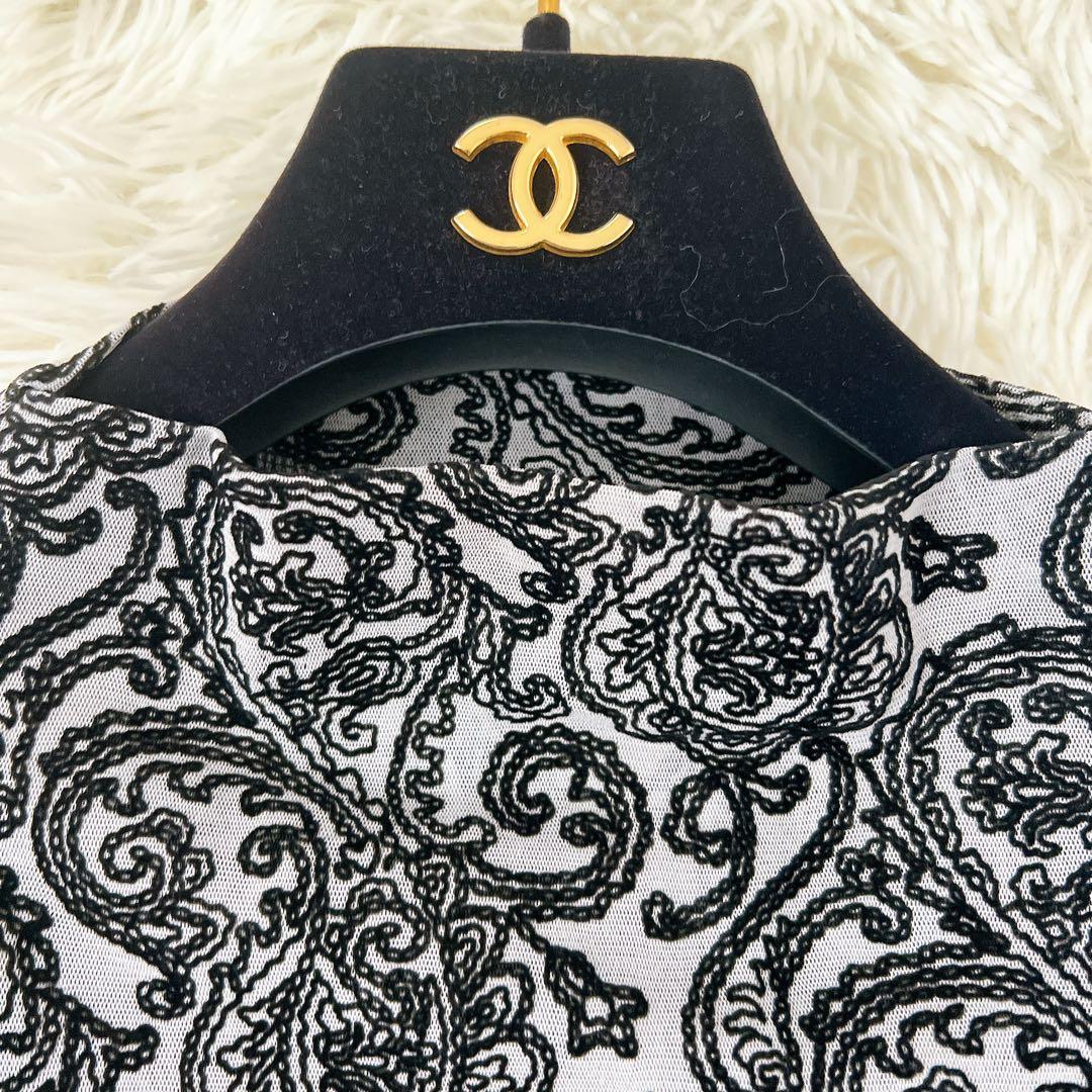 新品 BALMAIN×Leilian ペイズリー柄 長袖 カットソー 13号