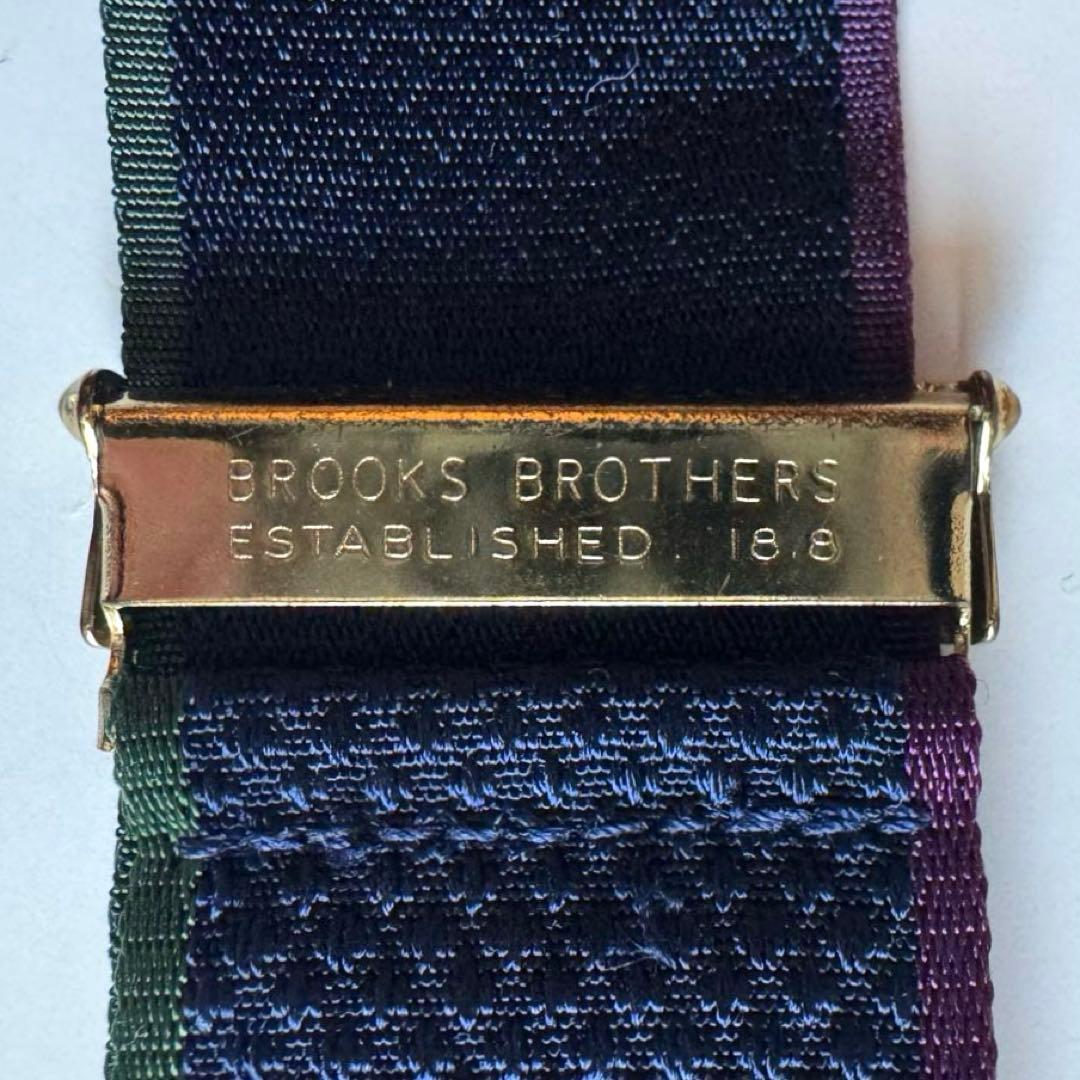 【美品】ブルックスブラザーズ　Y字型サスペンダー　イギリス製