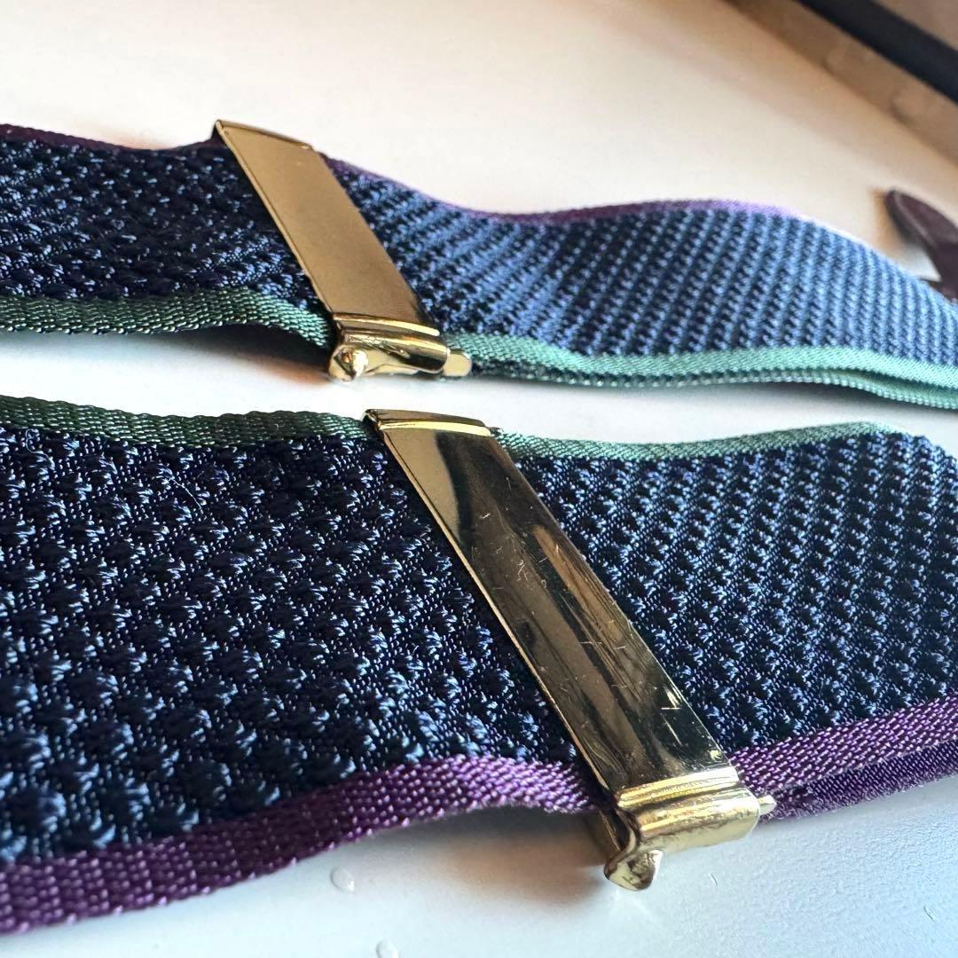 【美品】ブルックスブラザーズ　Y字型サスペンダー　イギリス製