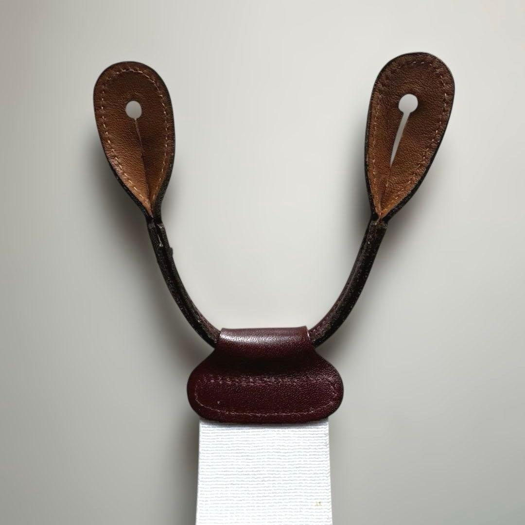 【美品】ブルックスブラザーズ　Y字型サスペンダー　イギリス製