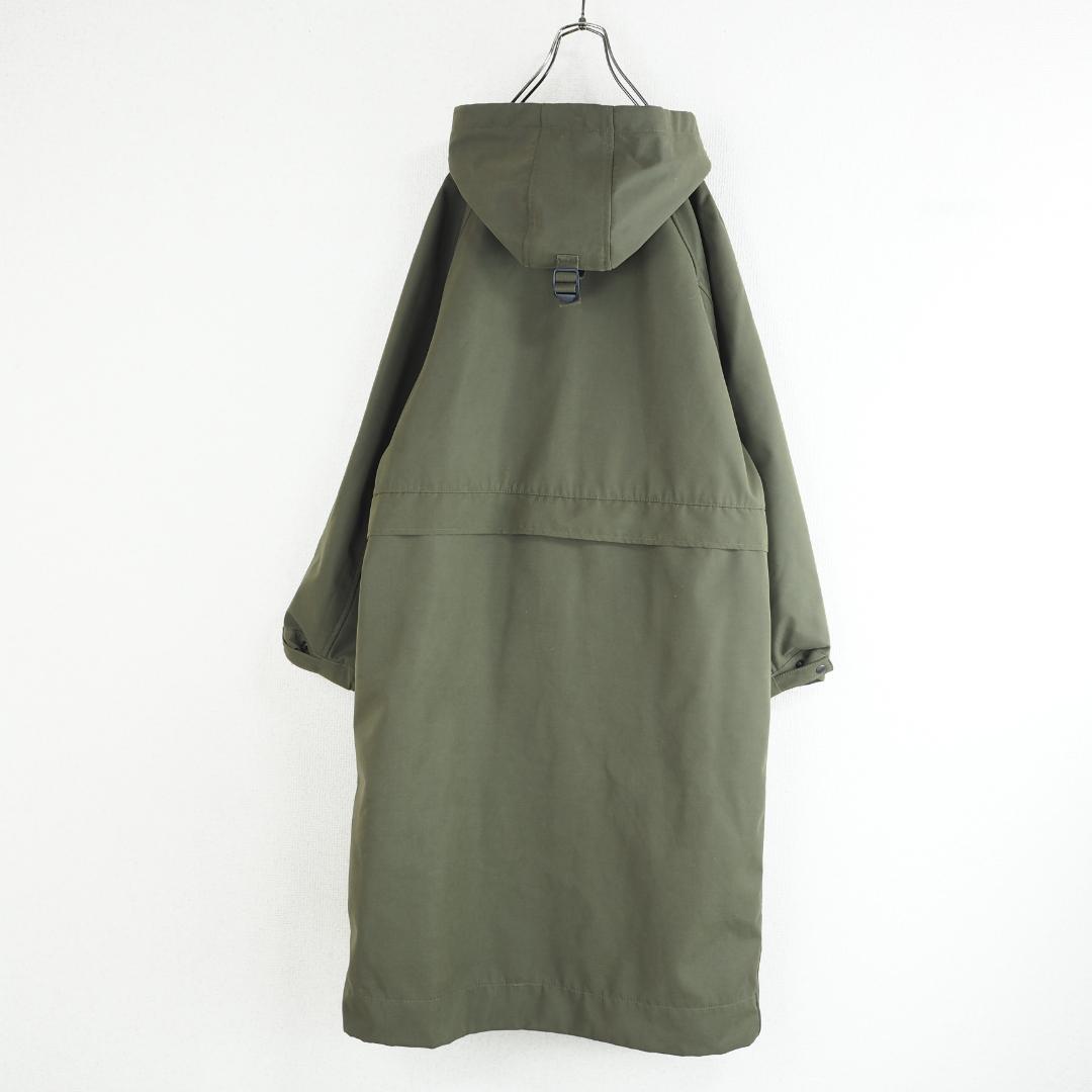 A2890★美品★ スピックアンドスパン*ボンディングフーデッドコート*L