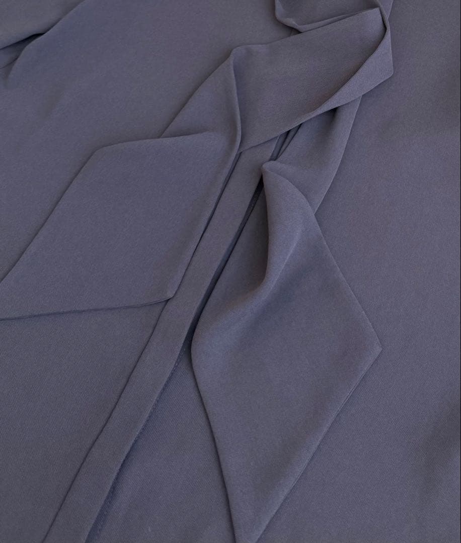 セオリーリュクス　ボウタイ　ブラウス　シャツ　ブラウス　チャコールグレー