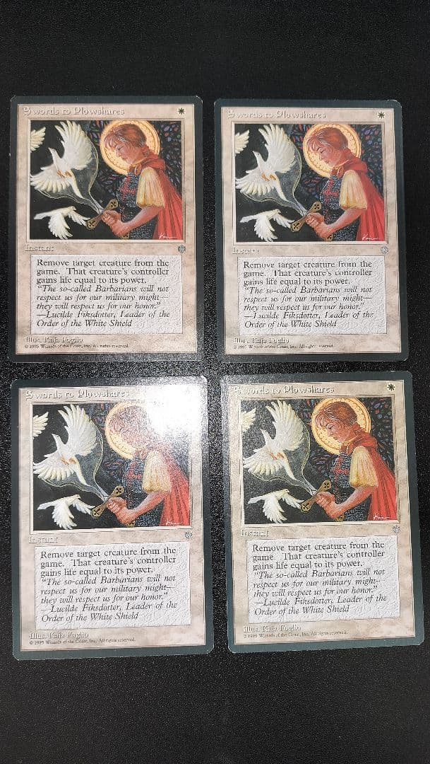 MTG 剣を鍬に 英語版 ICE版 ４枚