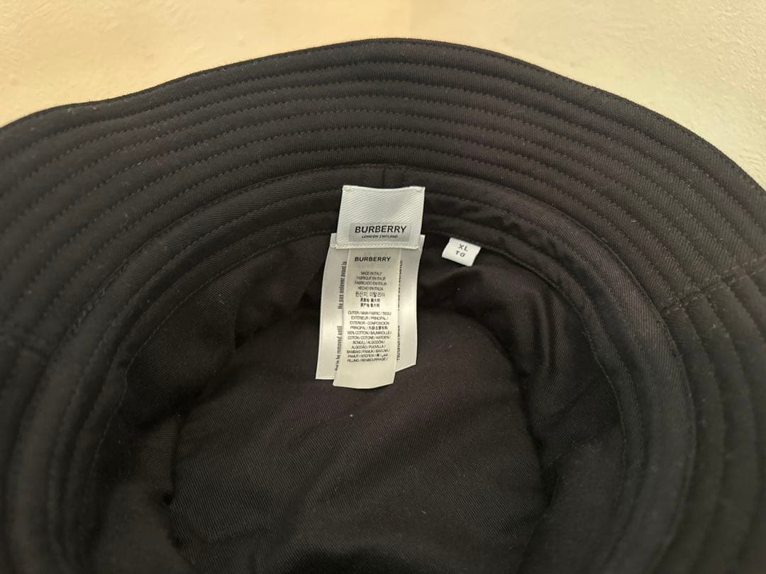 BURBERRY バーバリー スウェット スエット ブラック バケットハット