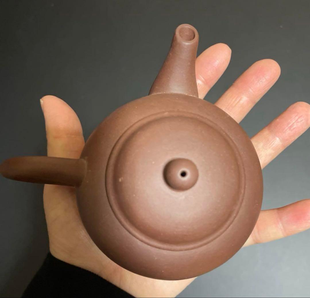 中国宜興　朱泥急須　紫泥　茶道具　横幅10.5センチm8