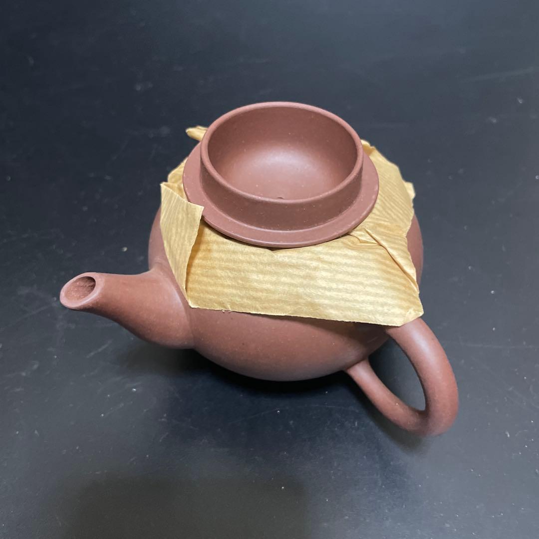 中国宜興　朱泥急須　紫泥　茶道具　横幅10.5センチm8