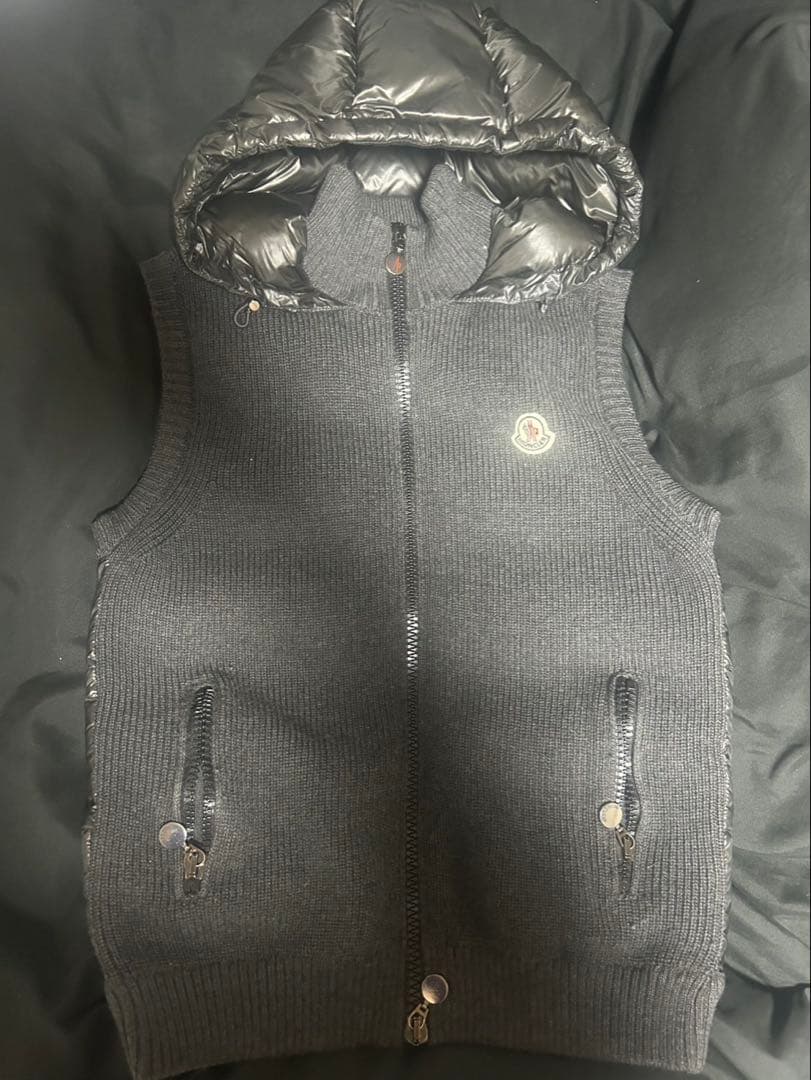モンクレール ニット ダウンベスト s