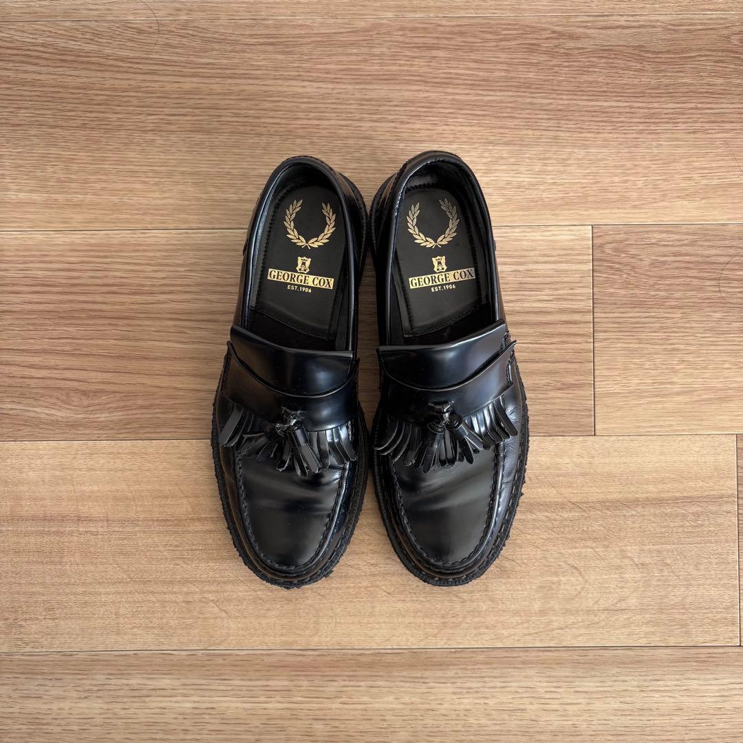 靴 e Cox Tassel Loafer Leather UK7
