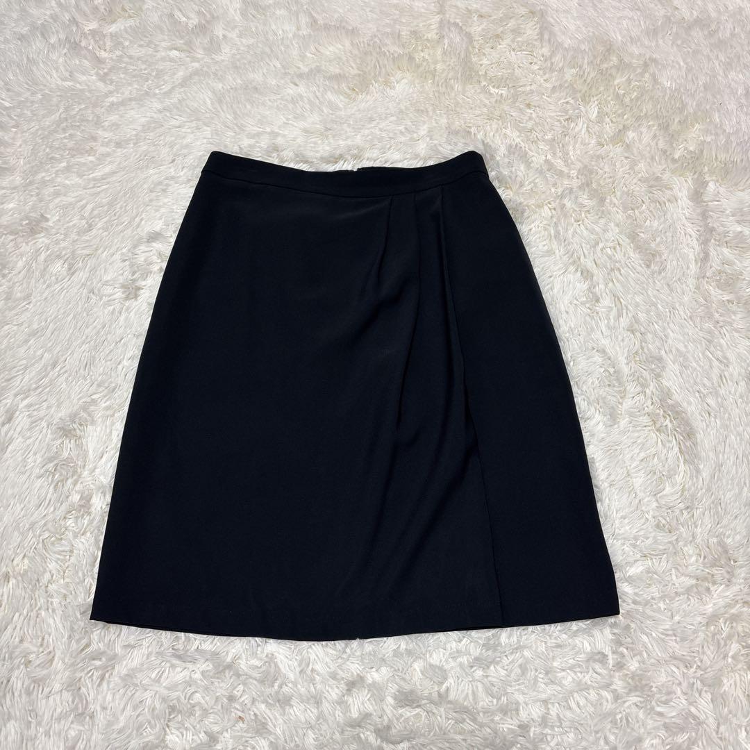 【極美品】　23区　セットアップ　スーツ　ノーカラー　濃紺　40　Lサイズ相当